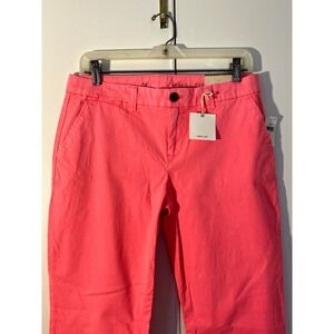 Khakis By Gap Womens Neon Pink Dye "Broken in Straight"  Stretch Classic Chino 4